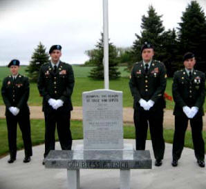 Color Guard at the Memorial