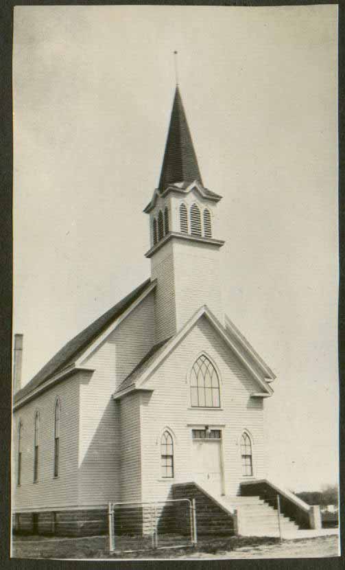 The original church was destroyed by a tornado in 1931