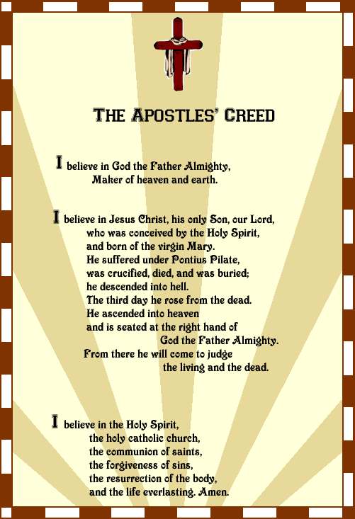 The apostle creed catholic